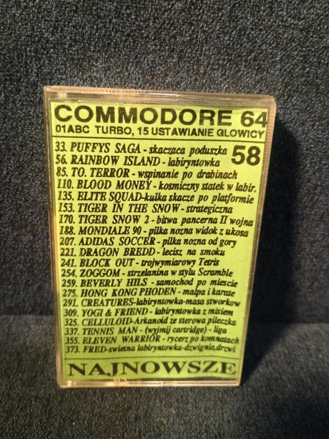 Waldico 58 Najnowsze - składanka gier Commodore 64