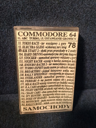 Waldico 78 Samochody - składanka gier Commodore 64