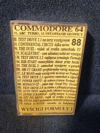 Waldico 88 Wyścigi Formuły 1 - składanka gier Commodore 64