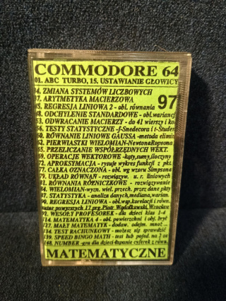 Waldico 97 Matematyczne - składanka programów Commodore 64