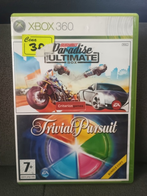Burnout Paradise the Ultimate Box & Trivial Pursuit Xbox 360