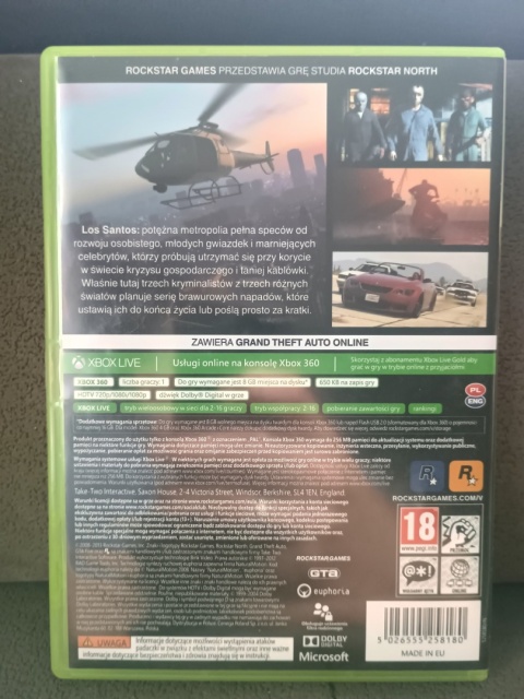 Grand Theft Auto V Xbox 360