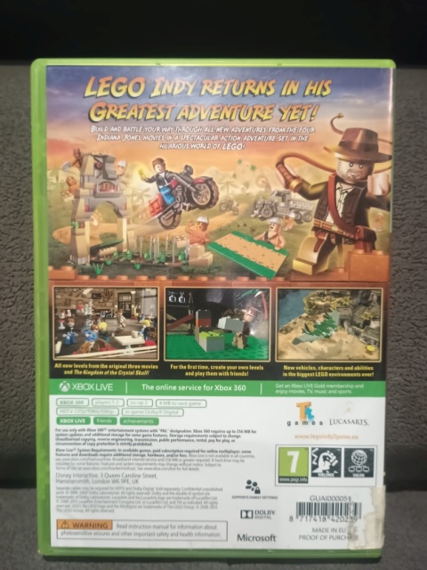 Lego Indiana Jones 2 The Adventure Continues Xbox 360