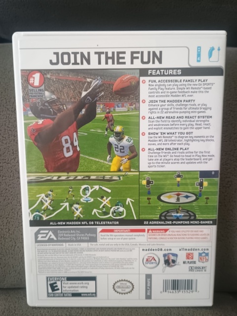 Madden NFL 08 Wii